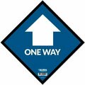 The Magnet Group GEC&#8482; Blue One Way Adhesive Sign, 12" Square, Vinyl CP005804